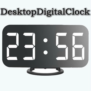 Цифровые часы для Windows - DesktopDigitalClock 4.77 + Portable