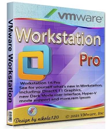 Виртуальный компьютер - VMware Workstation 16 Pro 16.2.4 Build 20089737 RePack by KpoJIuK