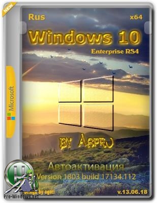 Windows 10 Enterprise RS4 x64 v.13.06.18 / by Aspro