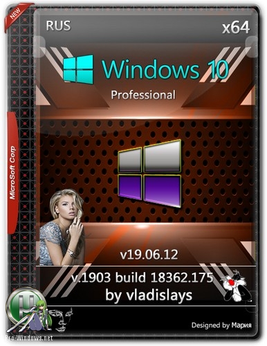 Windows 10 Pro 1903 (build 18362.175) x64 by vladislays v19.06.12