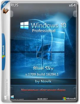 Windows 10 Professional BLUE SKY by novik (Game) (x64)