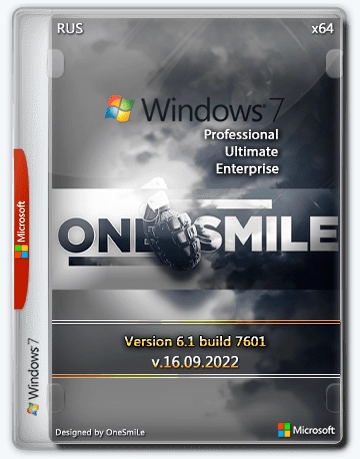 Windows 7 SP1 x64 Rus by OneSmiLe 16.09.2022