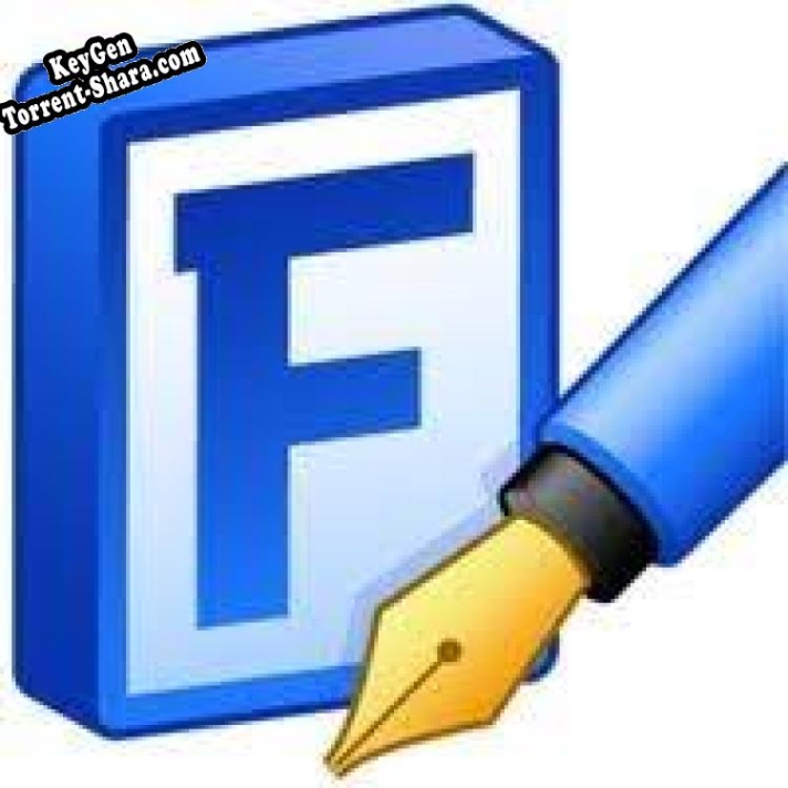 Регистрационный ключ к программе  FontCreator
