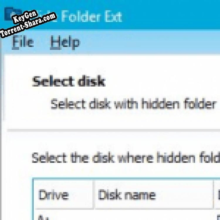 Hide Folder Ext ключ активации