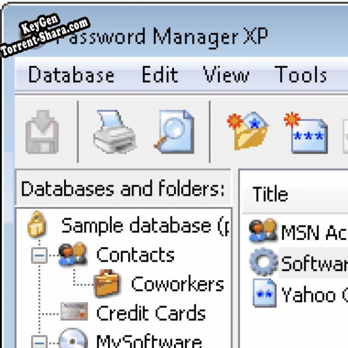 Регистрационный ключ к программе  Password Manager XP