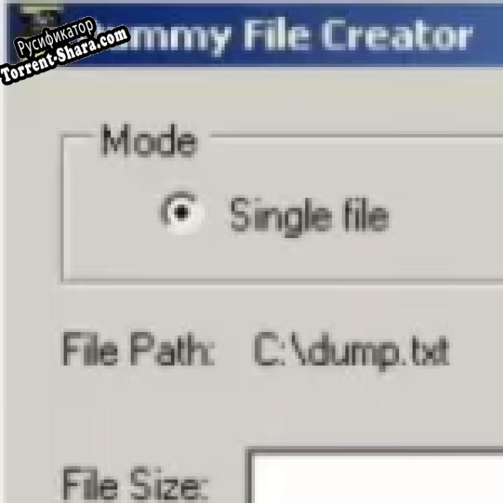 Русификатор для Dummy File Creator