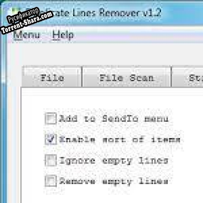 Русификатор для Duplicate Lines Remover