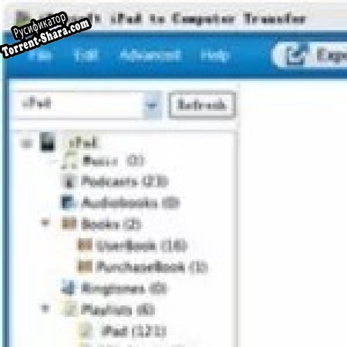 Русификатор для iPubsoft iPad to Computer Transfer