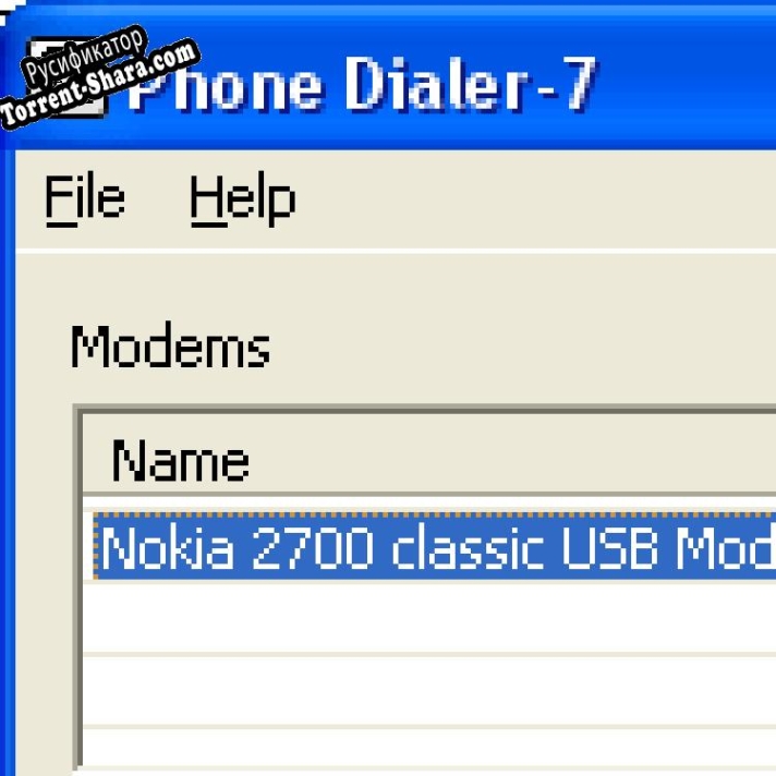 Русификатор для Phone Dialer-7
