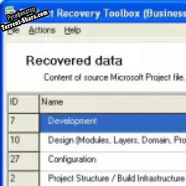 Русификатор для Project Recovery Toolbox