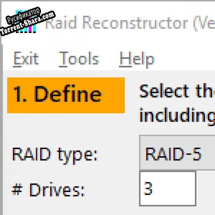Русификатор для RAID Reconstructor