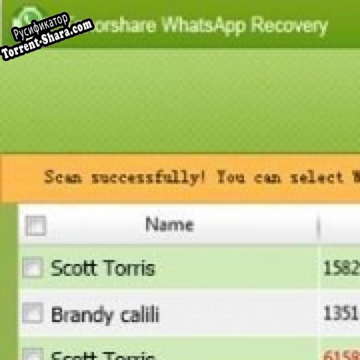 Русификатор для WhatsApp Recovery
