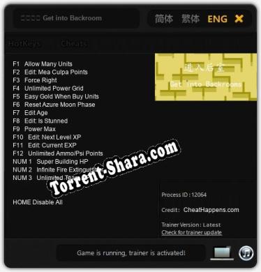 进入后室 Get into Backrooms: Читы, Трейнер +15 [CheatHappens.com]
