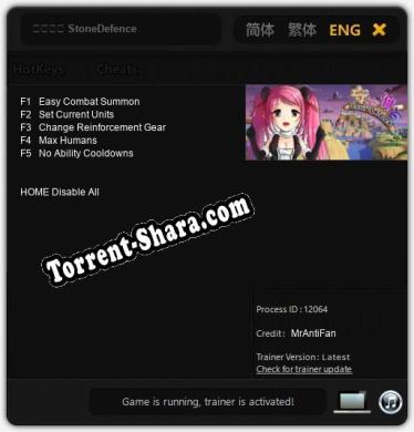 守护神石 StoneDefence: Читы, Трейнер +5 [MrAntiFan]
