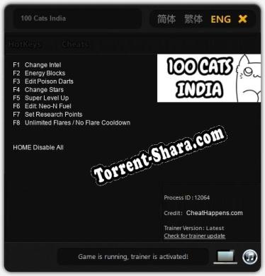 100 Cats India: Трейнер +8 [v1.5]