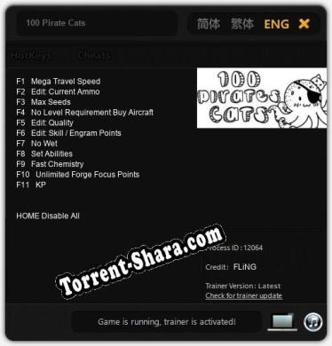 100 Pirate Cats: Читы, Трейнер +11 [FLiNG]