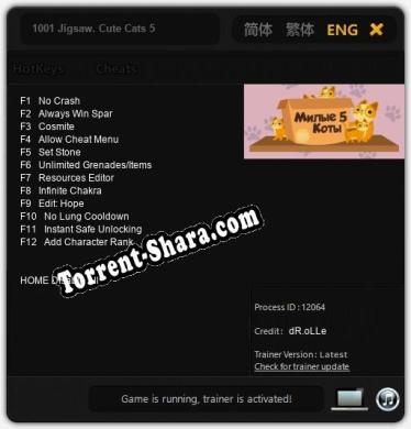 1001 Jigsaw. Cute Cats 5: Трейнер +12 [v1.9]