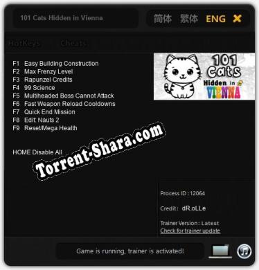 101 Cats Hidden in Vienna: Читы, Трейнер +9 [dR.oLLe]