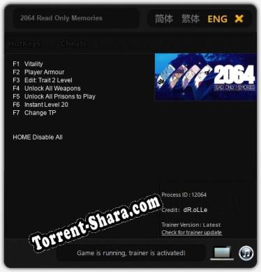 2064 Read Only Memories: ТРЕЙНЕР И ЧИТЫ (V1.0.83)