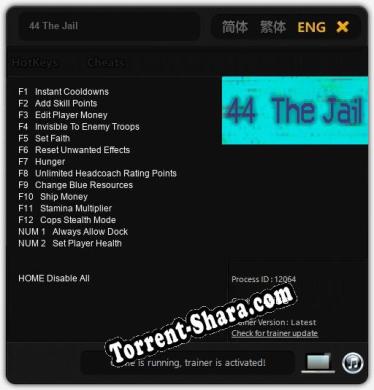 44 The Jail: Читы, Трейнер +14 [FLiNG]