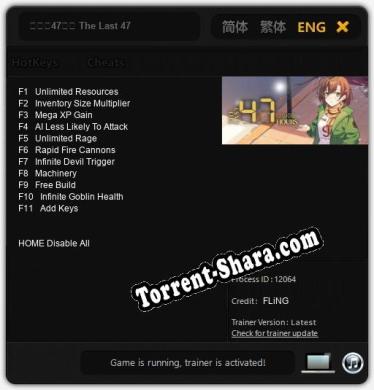 最后的47小时 The Last 47 Hours: Трейнер +11 [v1.4]