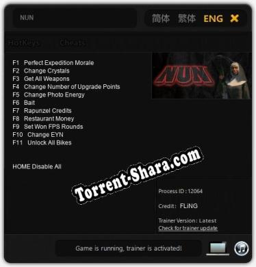 NUN: ТРЕЙНЕР И ЧИТЫ (V1.0.34)
