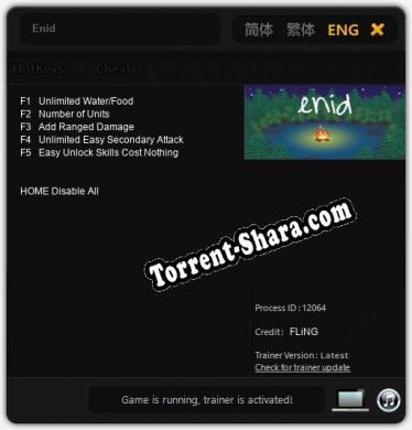 Трейнер для Enid [v1.0.9]