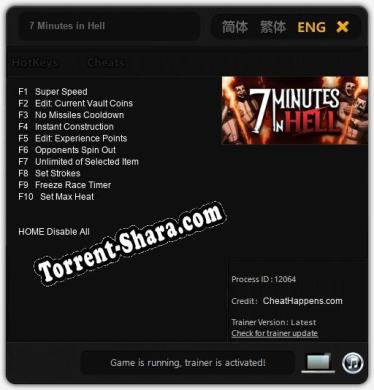 7 Minutes in Hell: Трейнер +10 [v1.3]