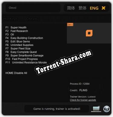 Omni: Читы, Трейнер +11 [FLiNG]
