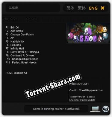G.NOM: ТРЕЙНЕР И ЧИТЫ (V1.0.95)