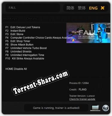 FALL: Трейнер +10 [v1.5]