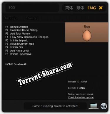 EGG: Читы, Трейнер +9 [FLiNG]