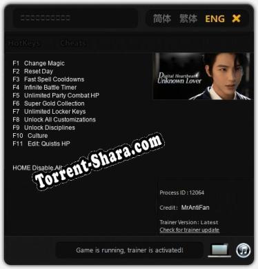 数字心跳：未来制造局: Читы, Трейнер +11 [MrAntiFan]