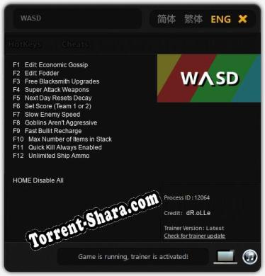 WASD: Читы, Трейнер +12 [dR.oLLe]