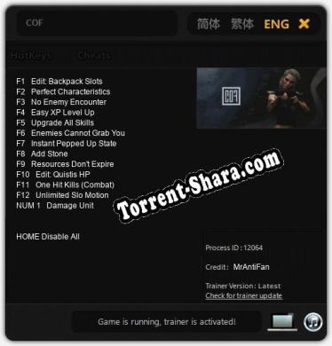 COF: Трейнер +13 [v1.4]