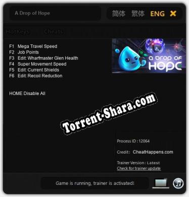 A Drop of Hope: Читы, Трейнер +6 [CheatHappens.com]