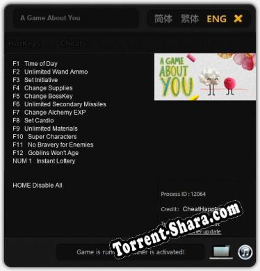 A Game About You: Трейнер +13 [v1.1]