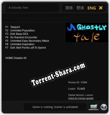A Ghostly Tale: Трейнер +7 [v1.3]
