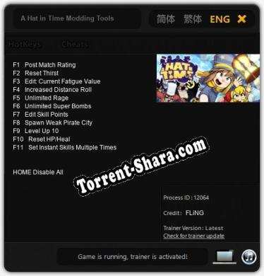 A Hat in Time Modding Tools: Трейнер +11 [v1.4]