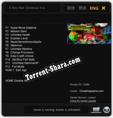 A Very Bad Christmas Eve: Трейнер +13 [v1.2]