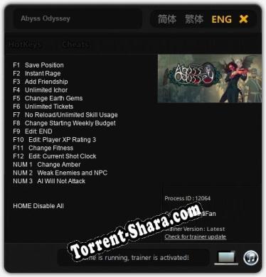 Трейнер для Abyss Odyssey [v1.0.5]