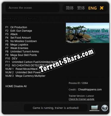 Трейнер для Across the ocean [v1.0.3]