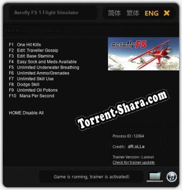 Aerofly FS 1 Flight Simulator: ТРЕЙНЕР И ЧИТЫ (V1.0.13)