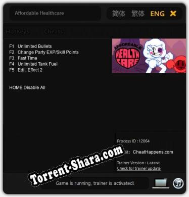Трейнер для Affordable Healthcare [v1.0.6]