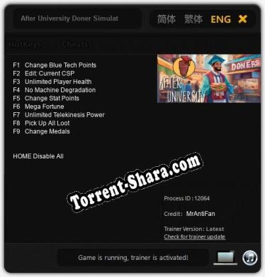 After University Doner Simulator: ТРЕЙНЕР И ЧИТЫ (V1.0.7)