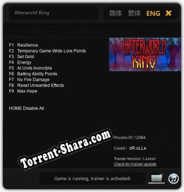 Afterworld King: ТРЕЙНЕР И ЧИТЫ (V1.0.60)