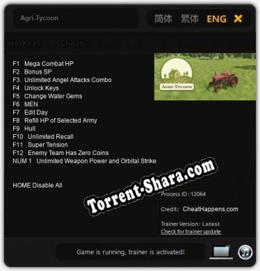 Agri-Tycoon: Читы, Трейнер +13 [CheatHappens.com]