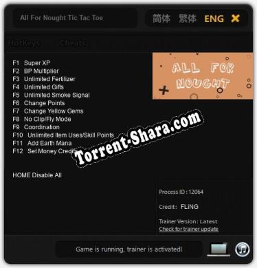 All For Nought Tic Tac Toe: ТРЕЙНЕР И ЧИТЫ (V1.0.67)