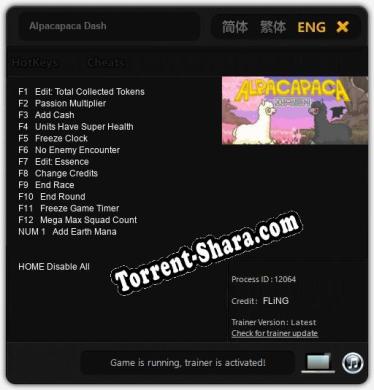 Alpacapaca Dash: ТРЕЙНЕР И ЧИТЫ (V1.0.80)