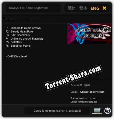 Always The Same Nightmare: ТРЕЙНЕР И ЧИТЫ (V1.0.80)